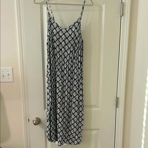 Large GAP Blue Spaghetti Strap Sundress Midi